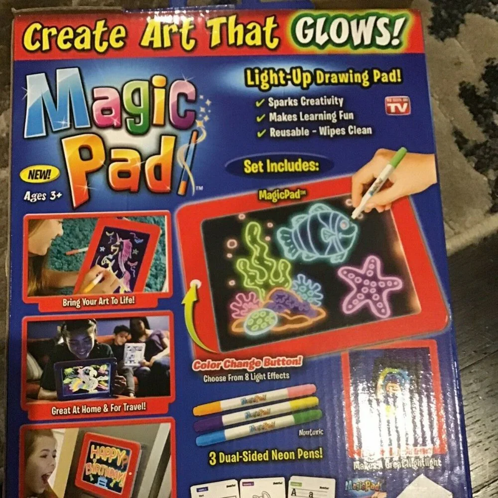 MAGIC PAD - CREATE ART THAT GLOWS - BRAND NEW - AS SEEN ON TV - Picture 2 of 2